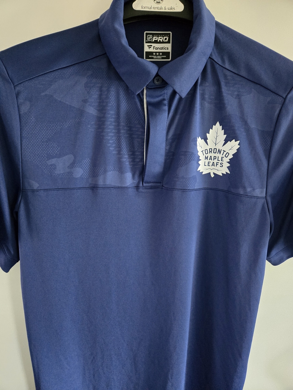 Fanatics Pro Toronto Maple Leafs Navy Polo Shirt